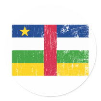 Vintage Central African Republic stickers