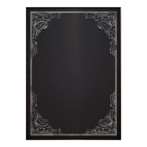 Vintage Chalkboard Announcement