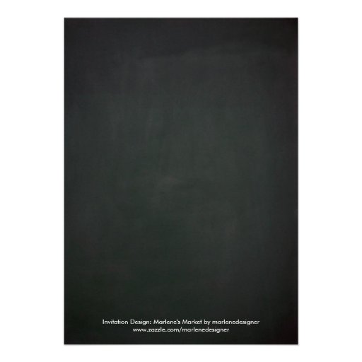 Vintage Chalkboard Birthday BBQ Invitation
