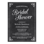 Vintage Chalkboard Bridal Shower Invites