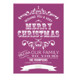 Vintage Chalkboard Christmas Greeting Card-berry Custom Invitations