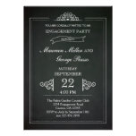 Vintage Chalkboard Engagement Party Invitation