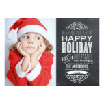 VINTAGE CHALKBOARD | HOLIDAY PHOTOCARD PERSONALIZED ANNOUNCEMENT