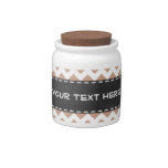 Vintage Chalkboard look; Brown Chevron Pattern Candy Dishes at Zazzle