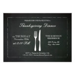 Vintage Chalkboard Thanksgiving Invitation