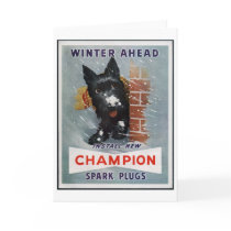 Vintage Champion Spark Plugs Ad cards by vintagegiftmall Vintage Champion Spark Plugs Ad cards