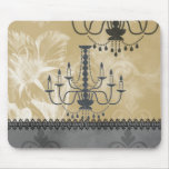 Vintage Chandelier Gladiola Mouse Pad