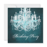 Vintage Chandelier Womans 40th Birthday Party Personalized Announcements