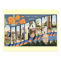 Vintage Change of Address, Greetings California Post Cards