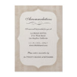 Vintage Charm Cream Monogram Wedding Enclosure Personalized Invitation