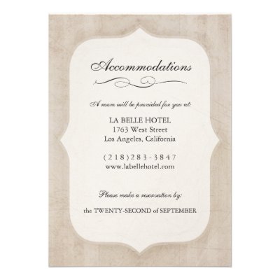 Vintage Charm Cream Monogram Wedding Enclosure Personalized Invitation