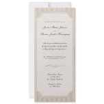 Vintage Charm Cream Monogram Wedding Invitations