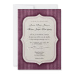 Vintage Charm Dusky Purple Wedding Invitations