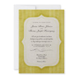 Vintage Charm Gold Monogram Wedding Invitations
