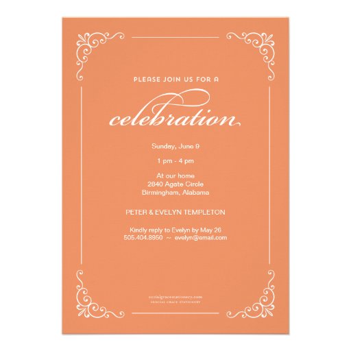 Vintage Charm Graduation Party Invitation