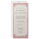 Vintage Charm Pink Monogram Wedding Invitations
