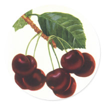 Vintage Cherries stickers