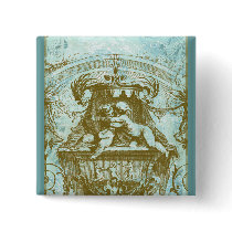Vintage Cherub Save the Date Design Buttons