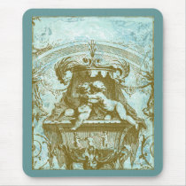 Vintage Cherub Save the Date Design Mouse Pads