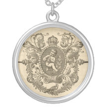 Vintage Cherub Sterling Silver Necklace