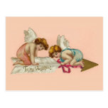 Vintage Cherubs Arrow Post Card