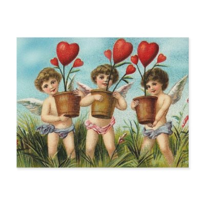hearts and cherubs