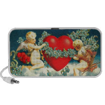 Vintage Cherubs & Hearts iPod Speakers