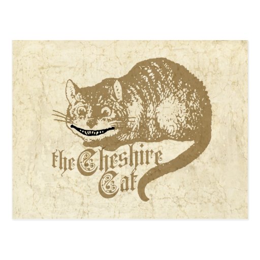 Vintage Cheshire Cat Illustration Postcard Zazzle