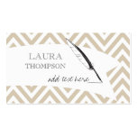 Vintage Chevron Author Writer Business Cards business cards