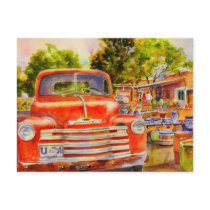 Vintage Chevy Postcard