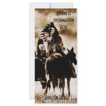 Vintage Cheyenne Warriors 2012 Calendar Bookmark Customized Rack Card