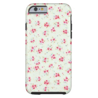 Vintage chic floral roses pink shabby rose flowers iPhone 6 case