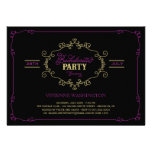 Vintage Chic Flourish Bachelorette Party Invite invitations