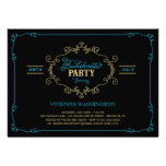 Vintage Chic Flourish Bachelorette Party Invite invitations