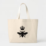 Vintage Chic Queen Bee Silhouette Canvas Bags