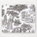 Vintage Chic Victorian Toile Mousepad by kimfranzese Vintage Chic Victorian Toile Mousepad
