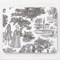 Vintage Chic Victorian Toile Mousepad by kimfranzese Vintage Chic Victorian Toile Mousepad