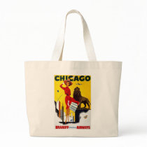 Vintage Chicago Advertisement Canvas Bags