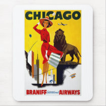 Vintage Chicago Advertisement Mousepads