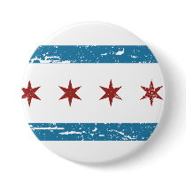 Vintage CHICAGO Flag buttons by flagshirts Vintage CHICAGO Flag buttons