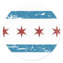 Vintage CHICAGO Flag stickers by flagshirts Vintage CHICAGO Flag stickers