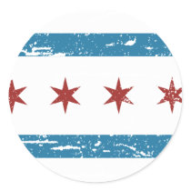 Vintage CHICAGO Flag Stickers