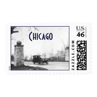 Vintage Chicago stamp