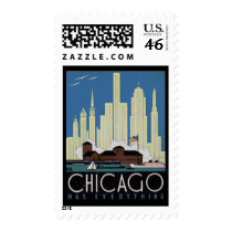 Vintage Chicago postage