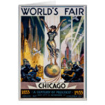 Vintage Chicago, USA - Greeting Card