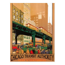 Vintage Chicago, USA - Postcards
