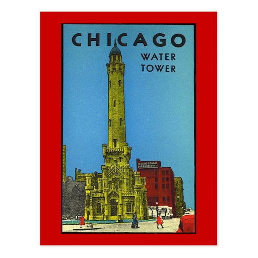 Vintage Chicago Water Tower Post Cards