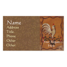 Vintage Chicken Business Cards