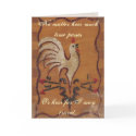 VIntage Chicken Greeting Card