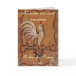 VIntage Chicken Greeting Card